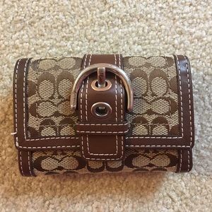 Small brown Coach wallet