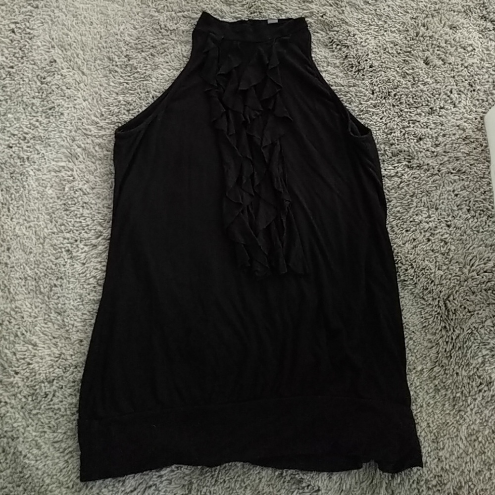 Ruffled high neck top