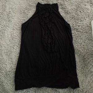 Ruffled high neck top