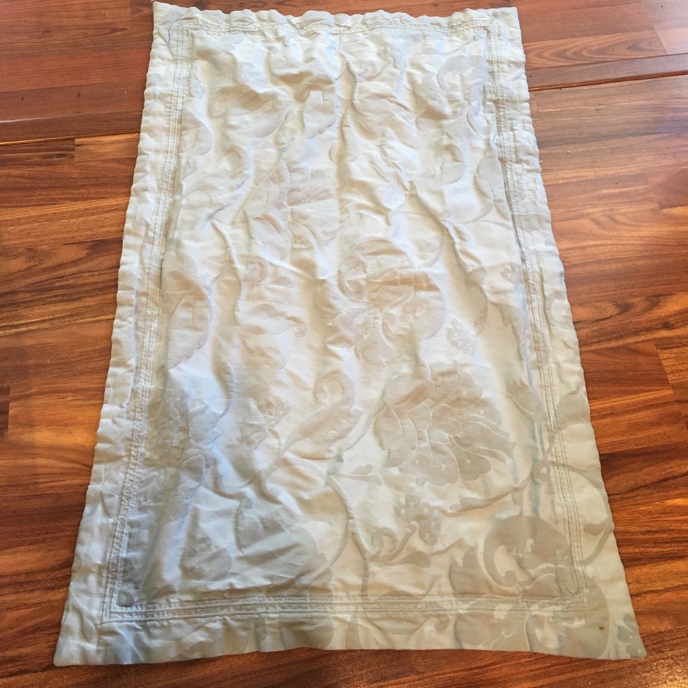 Large blue floral pillow sham cover