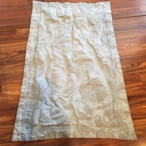 Large blue floral pillow sham cover