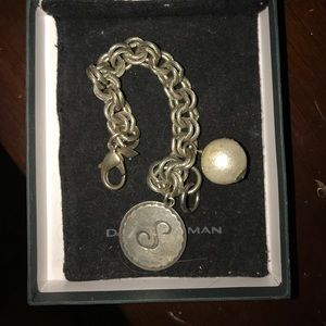 John wind silver bracelet with pearl