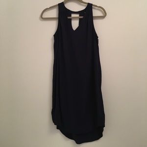 Old Navy V-Neck Shift Dress Navy Blue