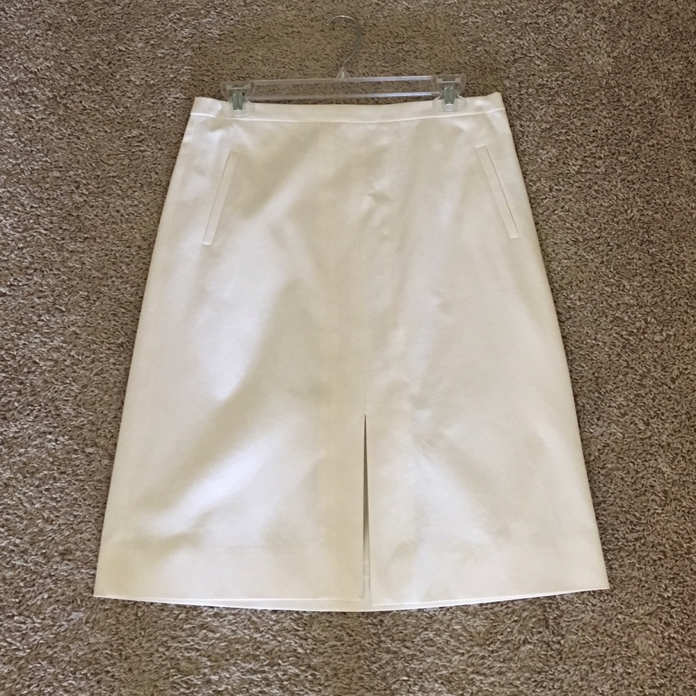 J. Crew A-line skirt in bi-stretch cotton