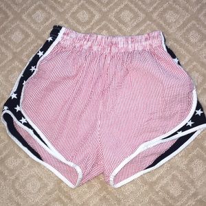 Women's Lauren James Shortie American Flag Shorts