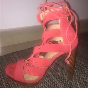 Lace-Up Red Michael Kors Sandals