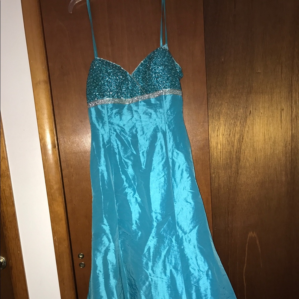 Blue Marsoni Prom Dress