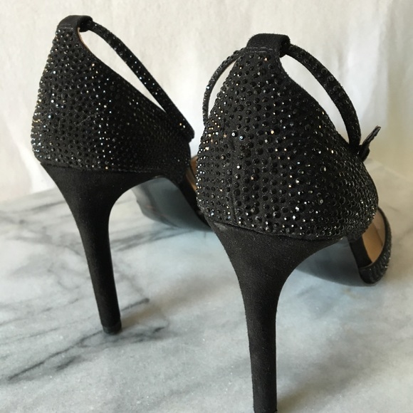 SOLD!! 🎀🎀2X HP🎀🎀ZARA BLACK DIAMANTE T-BAR - Picture 6 of 9