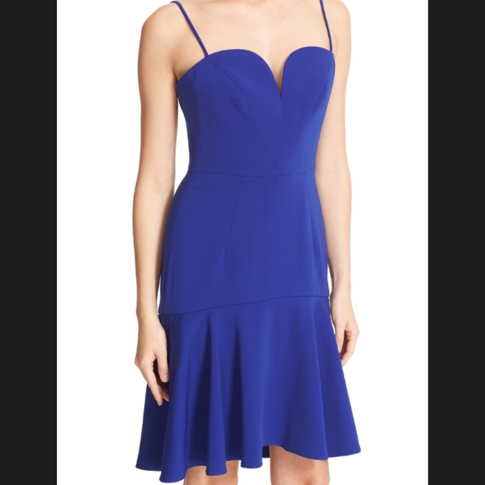 Milly cobalt cady blue dress NWT 10