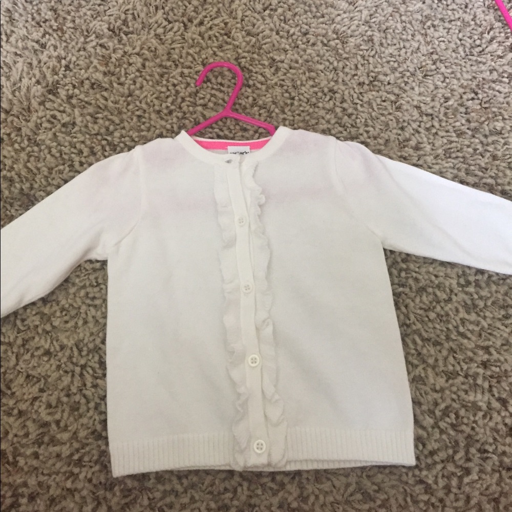 NWT Cute Girl's White Sweater!