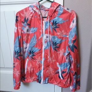 Floral windbreaker