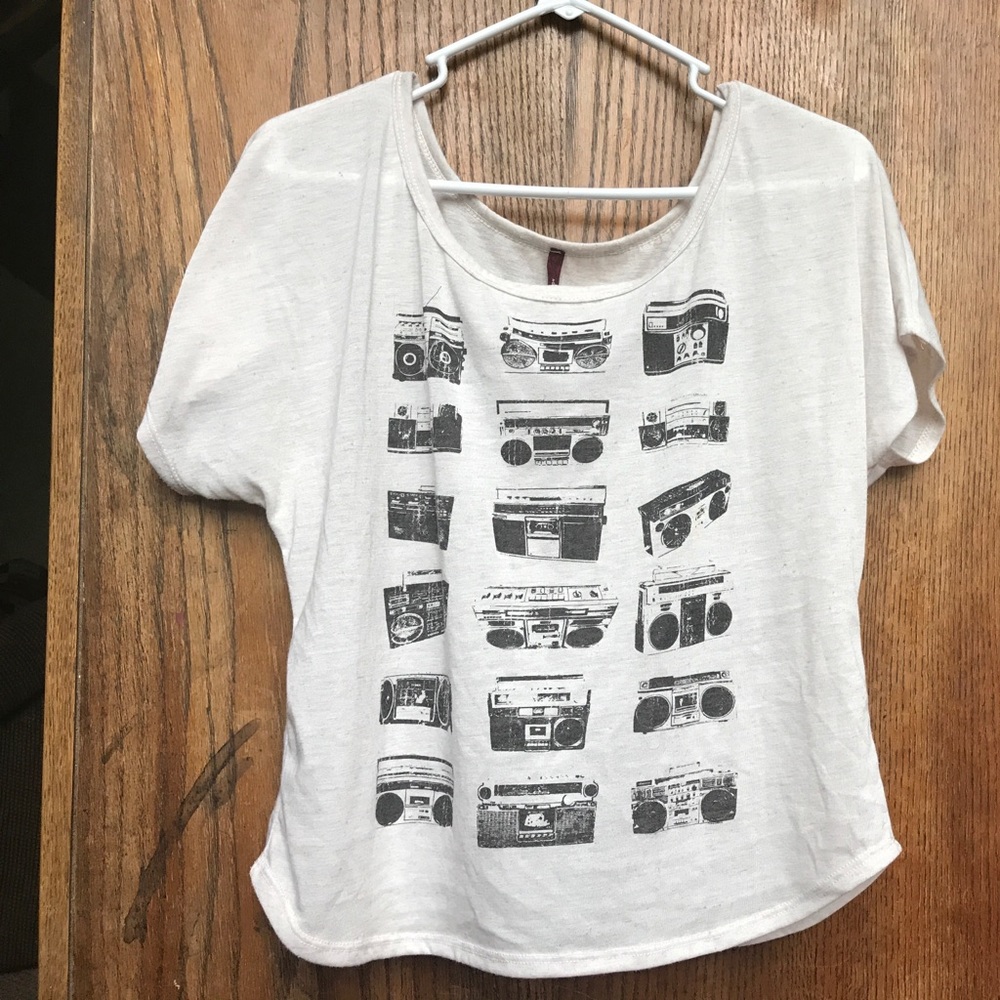 Radio designed crop top