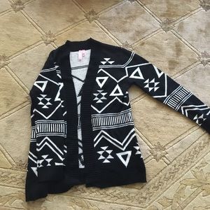 Aztec print cardigan
