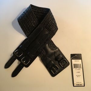 BCBG Max Azria Black woven belt