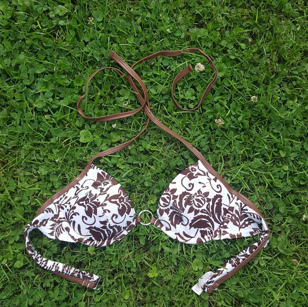 Victoria's secret 32a brown push up bikini top
