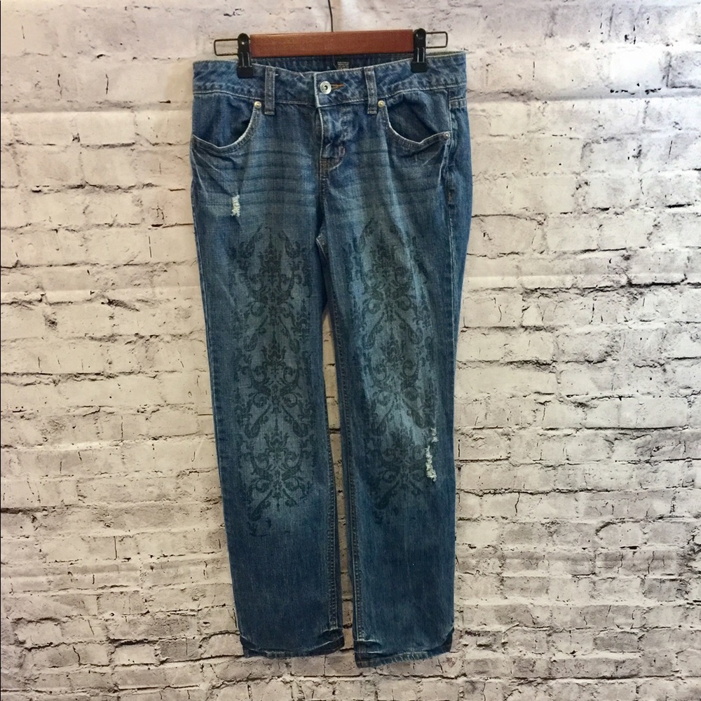 Apt 9 Embossed Distressed Skinny Jeans