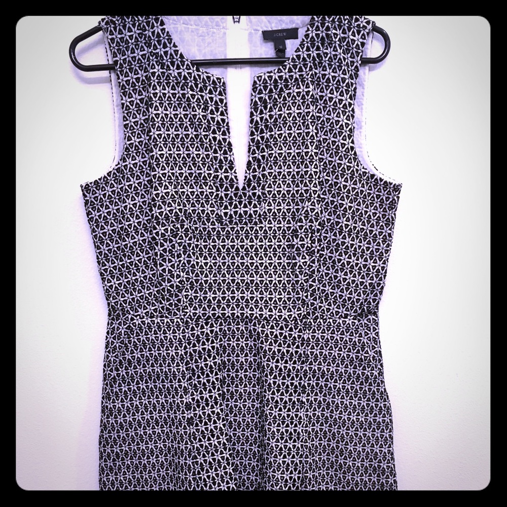 Contrast Eyelet Dress