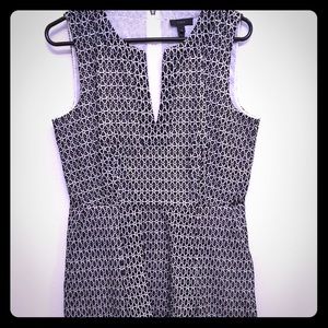 Contrast Eyelet Dress