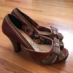 Bobbi Blu Mixed Pattern Heels