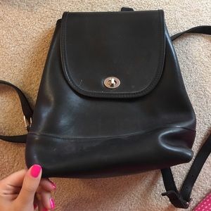 Authentic coach leather backpack