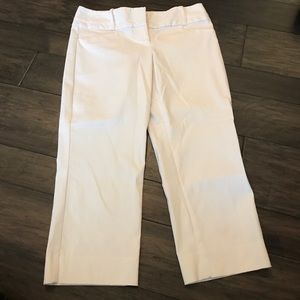 Limited Exact Stretch Capris, White, Sz 6