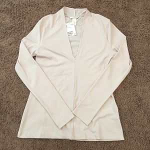 Long sleeve cream colored top