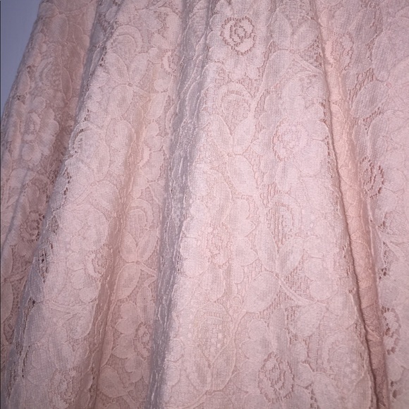Blush Pink Soft Lace Skirt - Picture 2 of 4