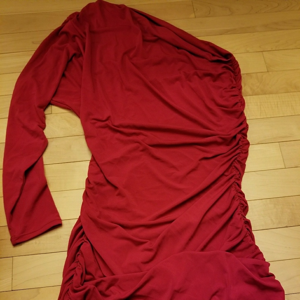 Victoria's Secret red one shoulder dress