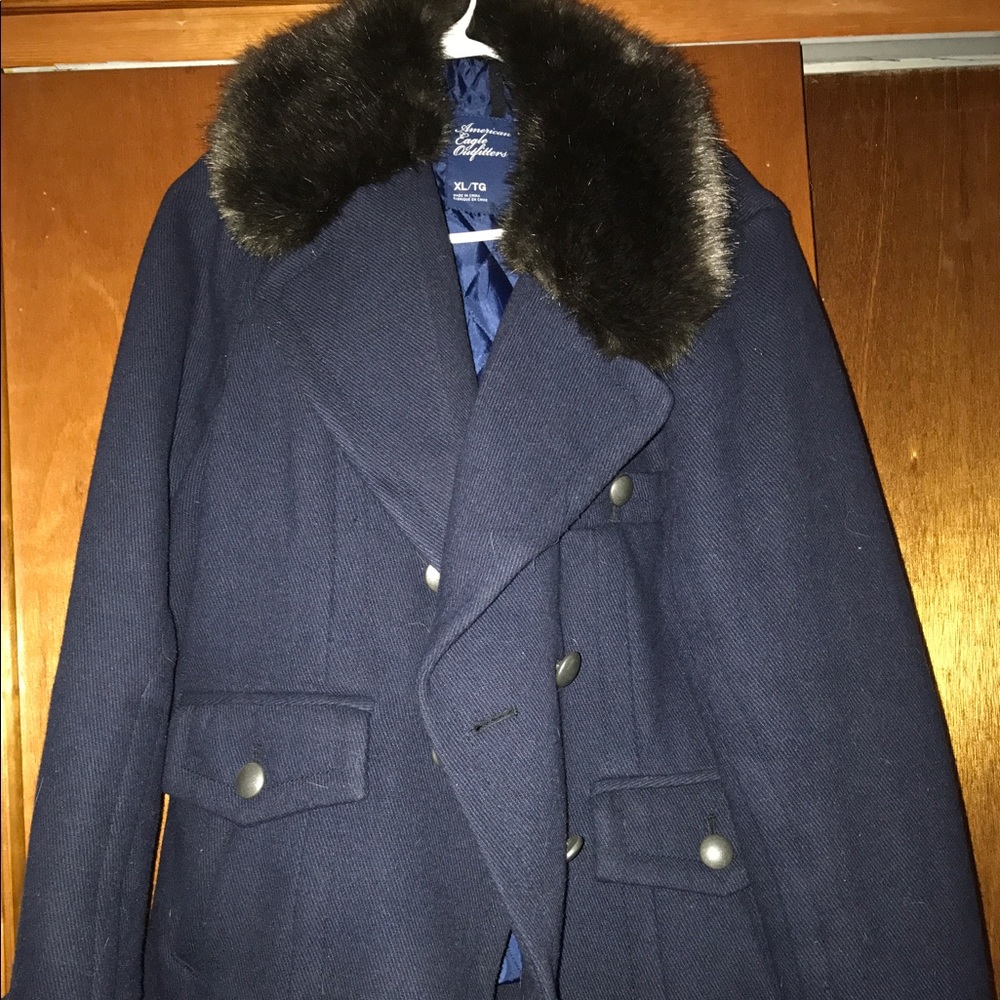 American Eagle Fur Peacoat