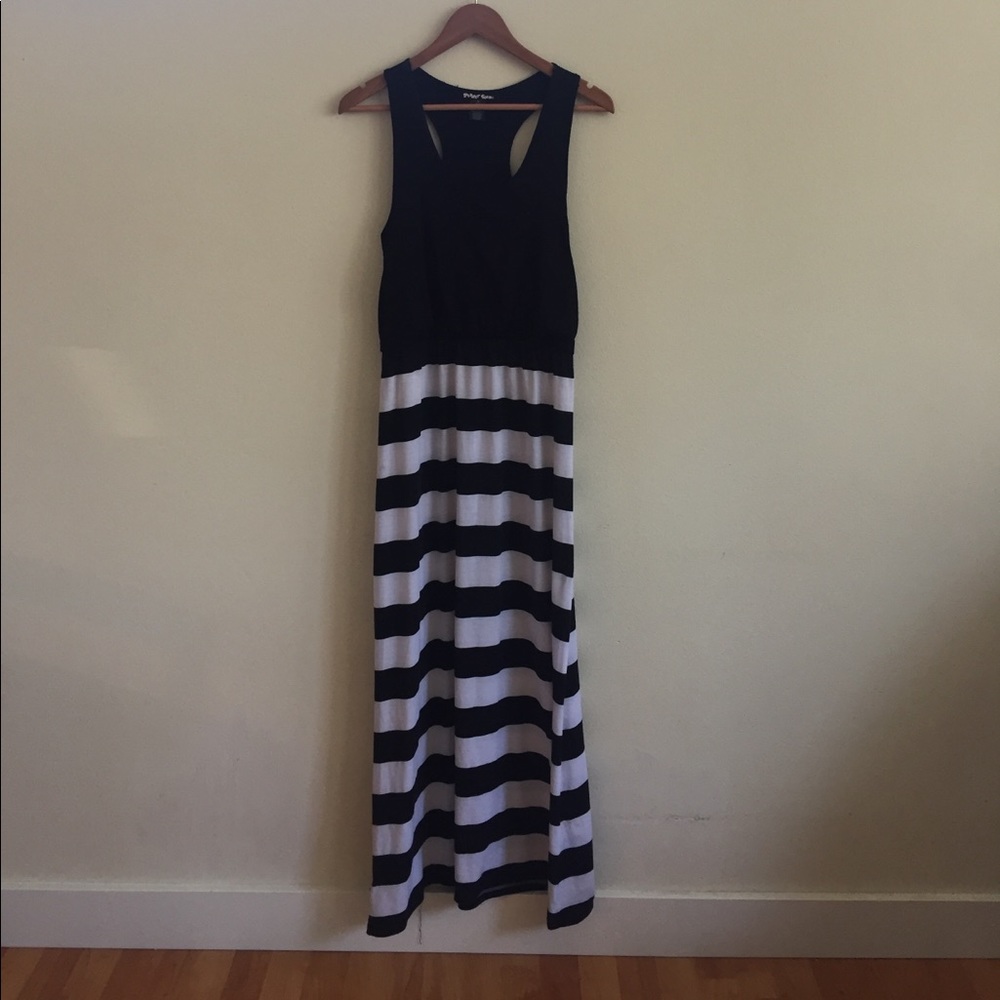 Planet Gold Black and White Maxi