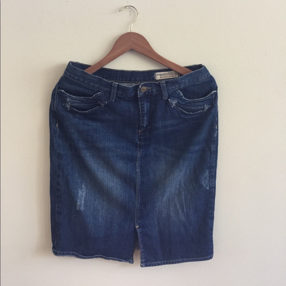 Ralph Lauren Denim Jean Skirt