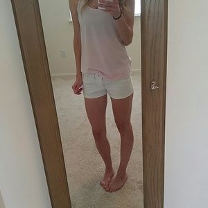 Hollister white shorts