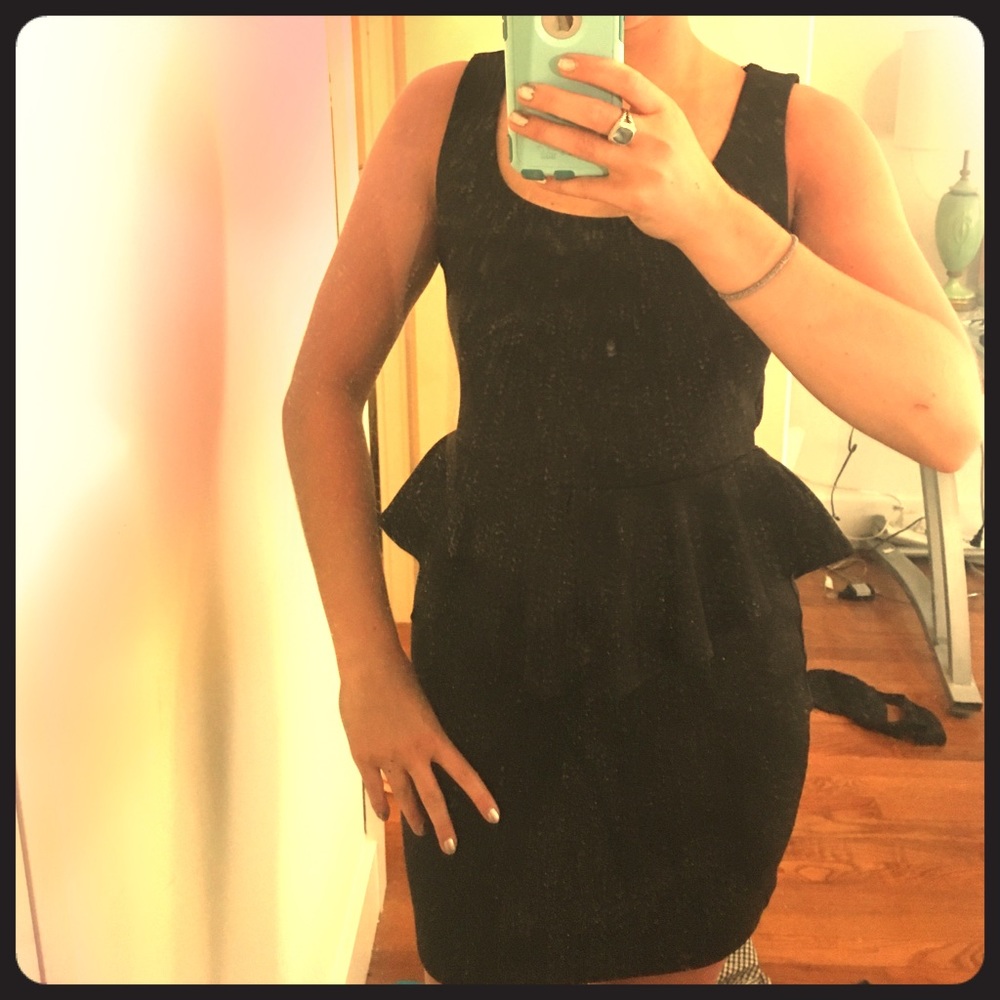 Black Peplum dress