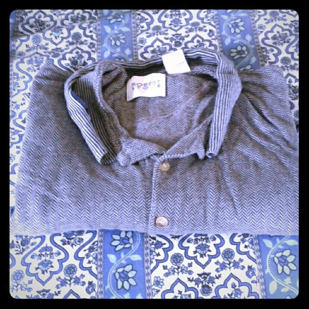 Robert stock collared shirt