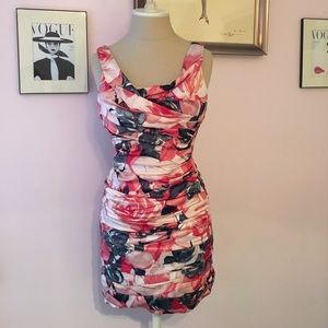 Express Floral Ruffle Dress