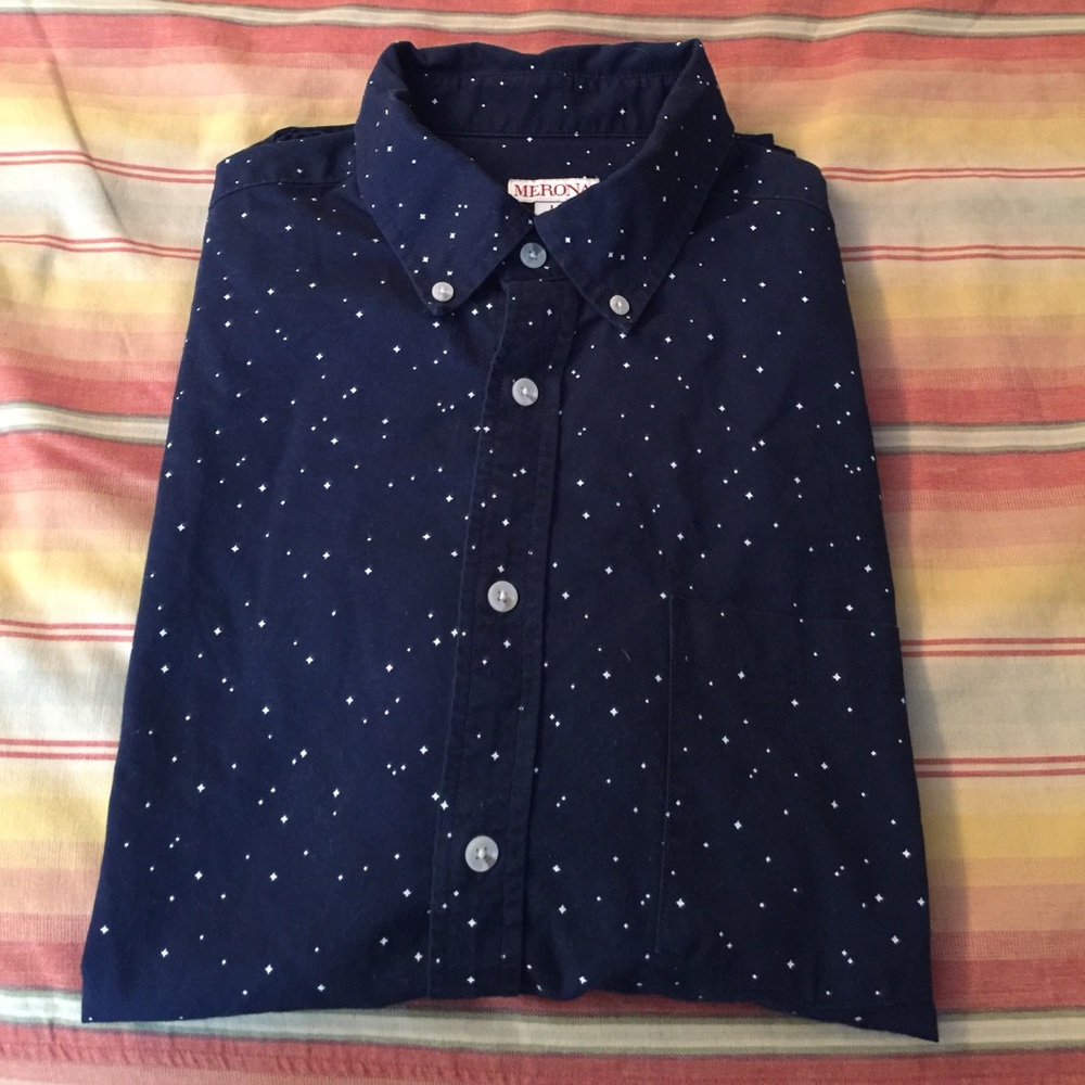 NWOT Merona Men's Short Sleeve Button Down