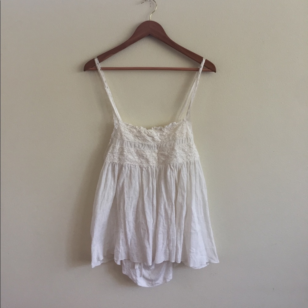 Kimchi & Blu Strappy Lacey Flowy Tank