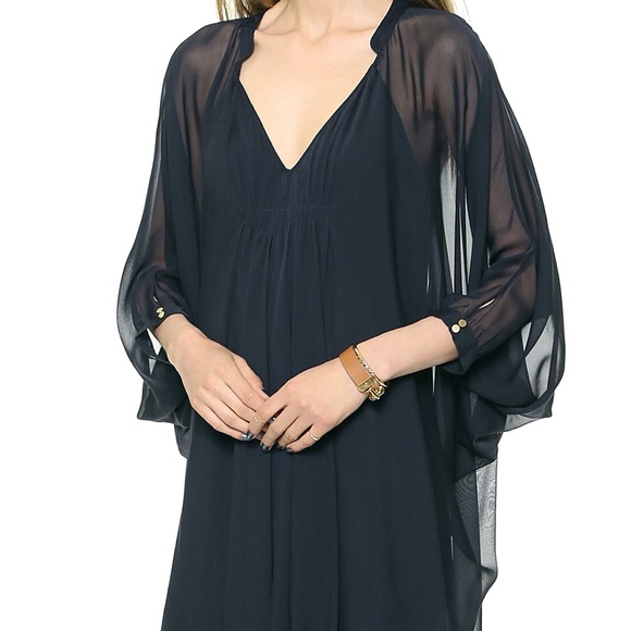 Diane von Furstenberg Fleurette Dress (Navy) - Picture 2 of 3