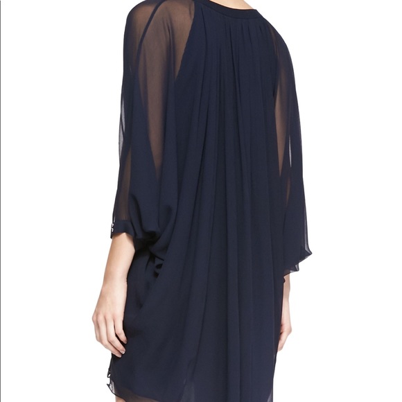 Diane von Furstenberg Fleurette Dress (Navy) - Picture 3 of 3