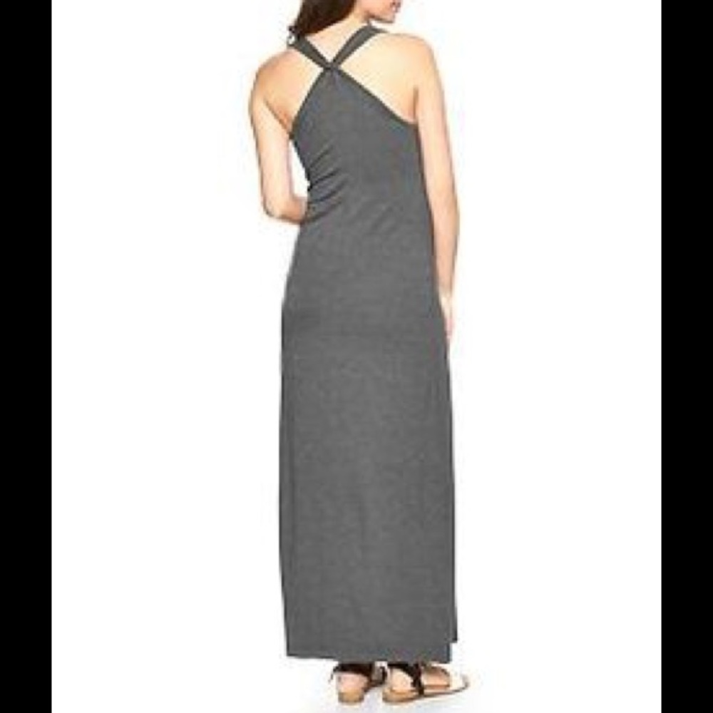 NWOT Gap TwistBack Maternity Maxi Charcoal Heather
