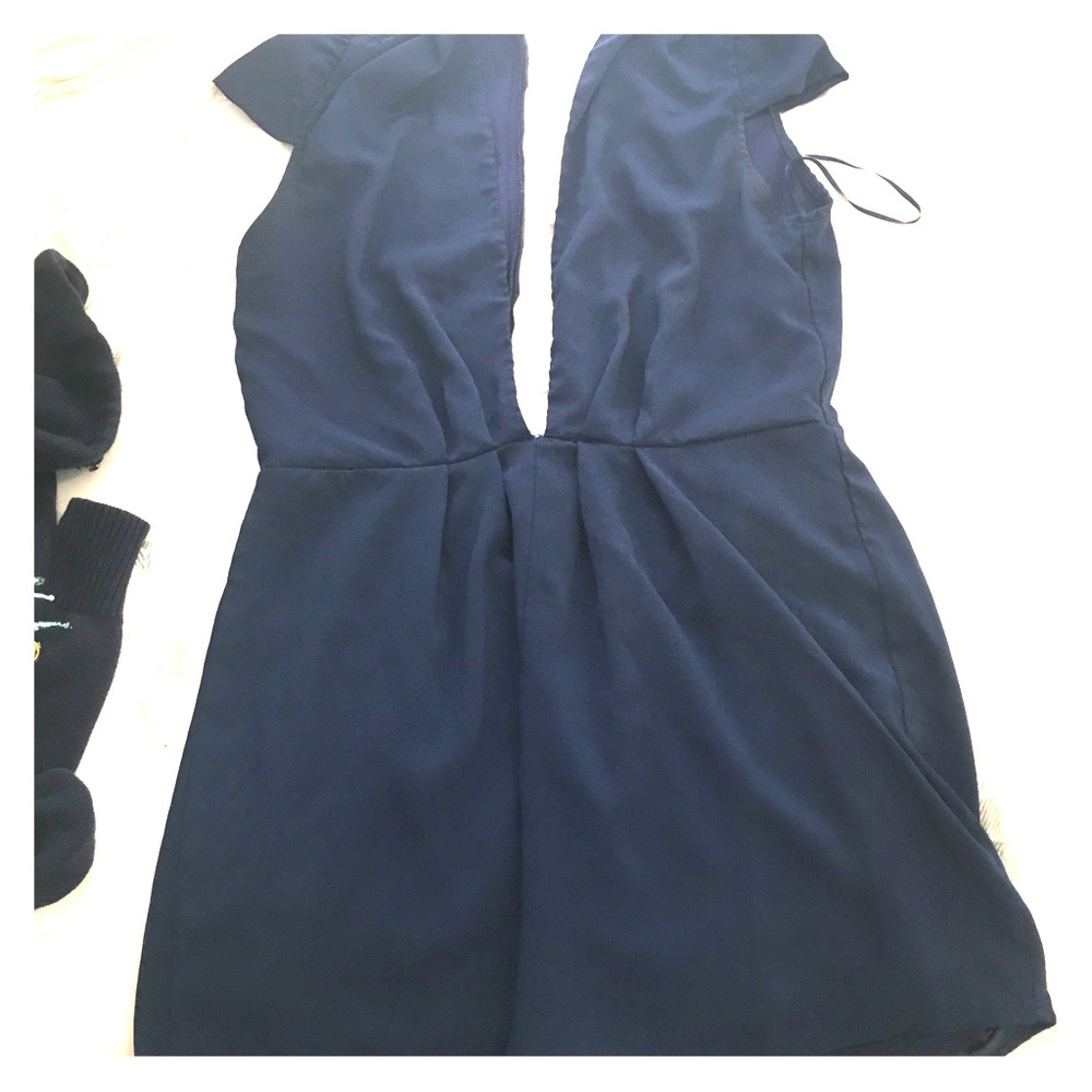 Navy Romper