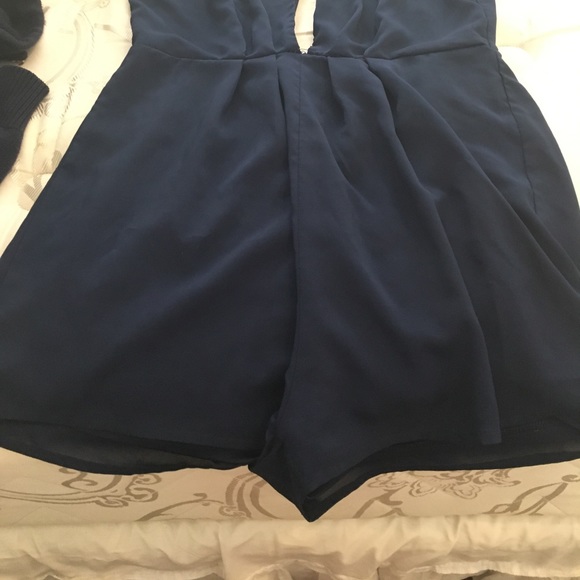 Navy Romper - Picture 3 of 3