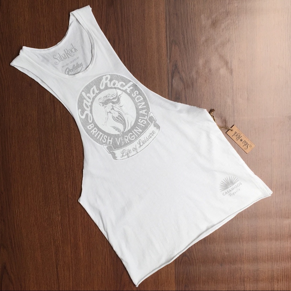 Saba Rock White Tank