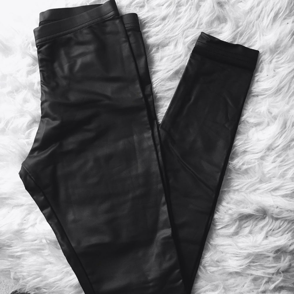 Faux Leather American Apparel Leggings