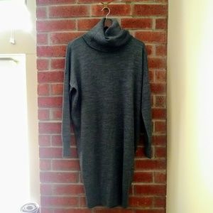 The Limited Gray Turtleneck Dress