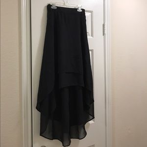 Black hi-low sheer skirt (never worn)!
