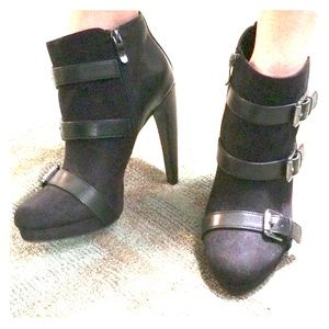 Sam & Libby Buckle Heeled Ankle Boots