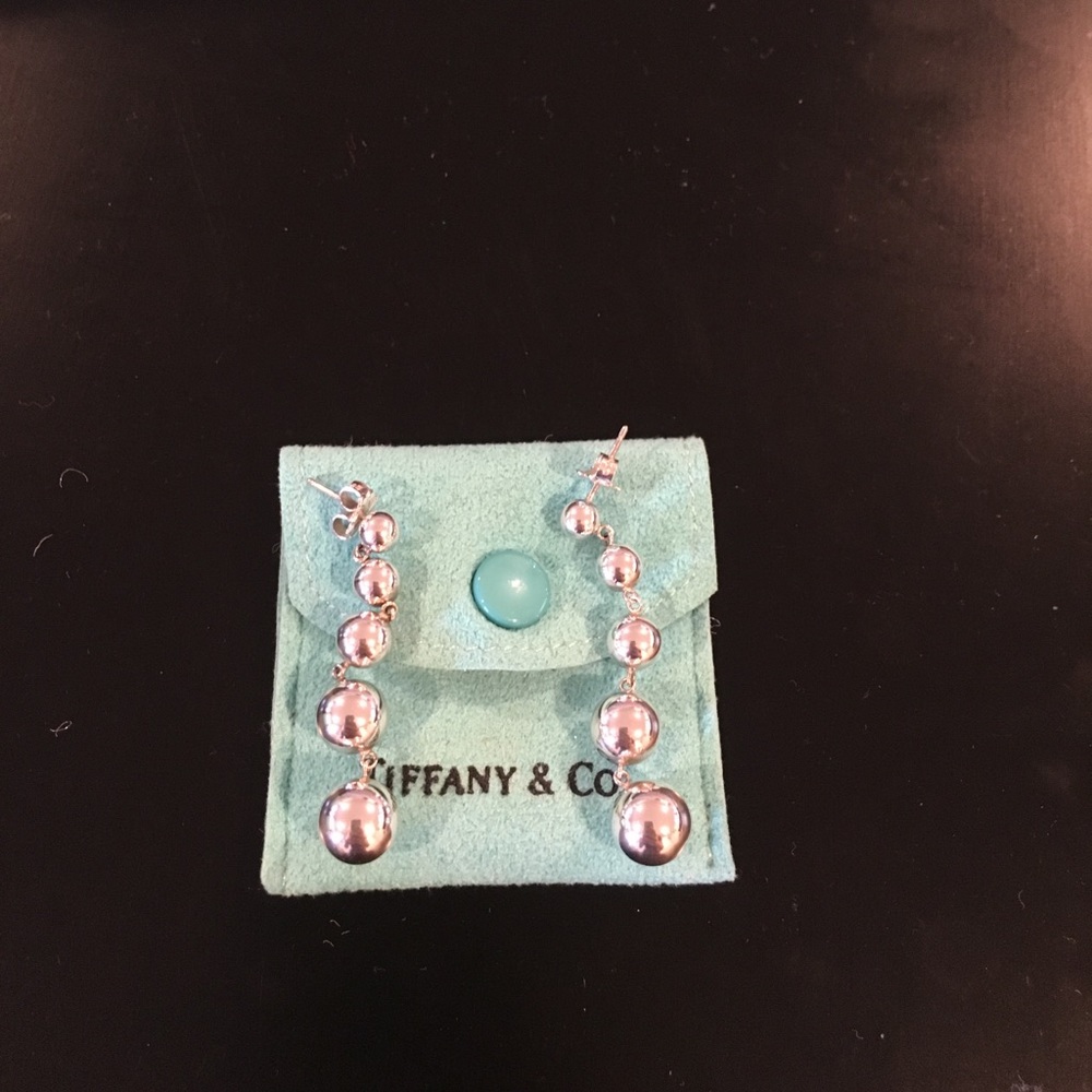 Tiffany Sterling Silver ball earrings