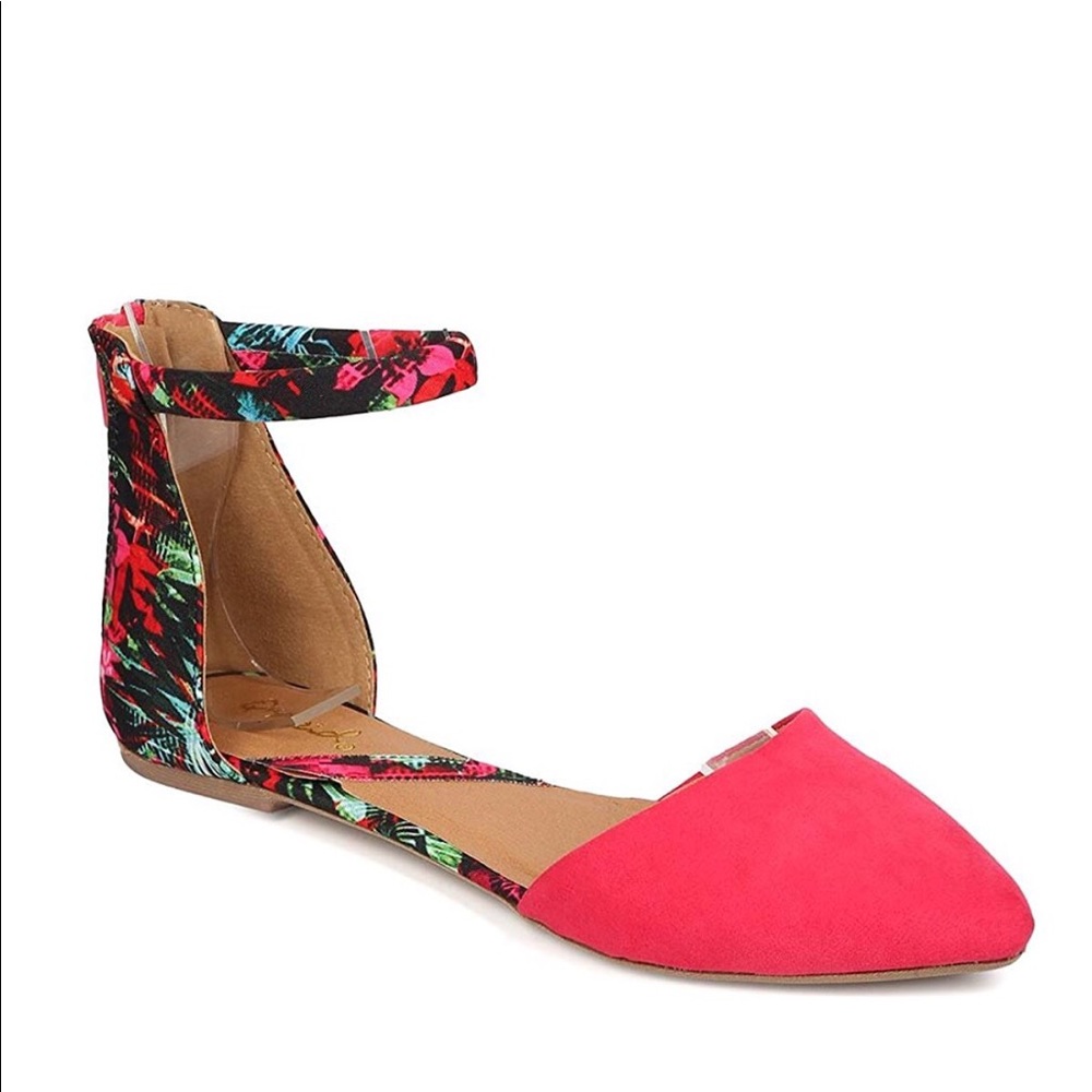 SOLD OUT D'orsay Pointy Toe Ankle Flats - Picture 3 of 8