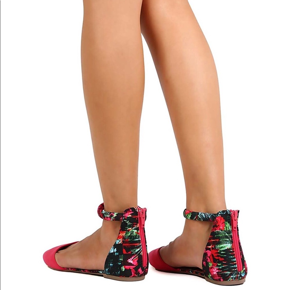 SOLD OUT D'orsay Pointy Toe Ankle Flats - Picture 8 of 8